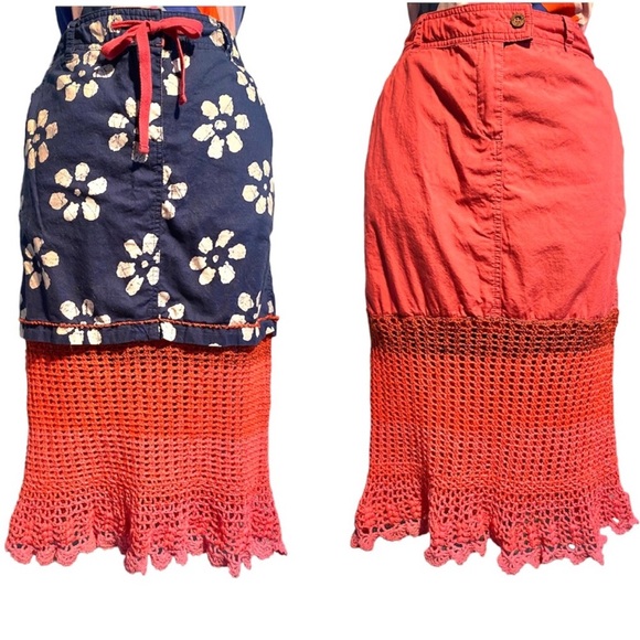 Tailor Vintage Dresses & Skirts - Upcycled Reversible Skirt